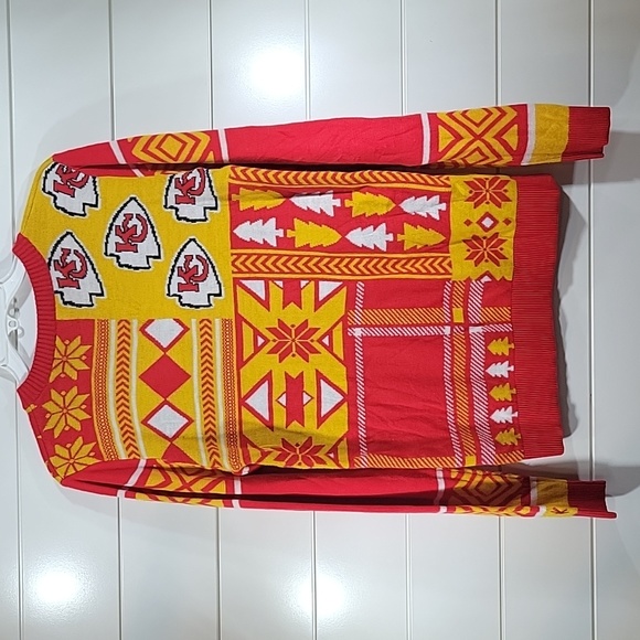 NFL Kansas City Chiefs “ugly” sweater Small - Picture 3 of 5
